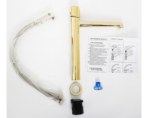 Смеситель для раковины BelBagno Uno UNO-LMC-ORO-W0 Золото