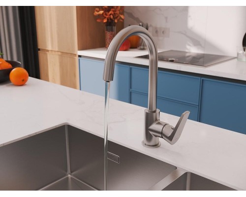 Смеситель для кухни Cersanit Moduo 68222 Сатин