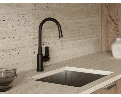 Смеситель для кухни Cersanit Moduo 68230 Черный матовый