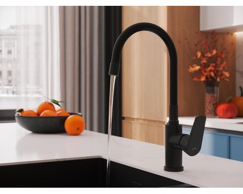 Смеситель для кухни Cersanit Moduo 68230 Черный матовый