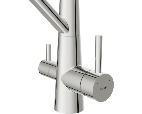 Смеситель для кухни Cersanit Vivo 68217 Хром Черный