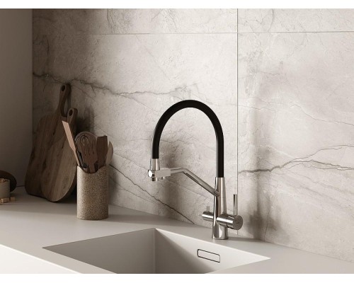 Смеситель для кухни Cersanit Vivo 68217 Хром Черный