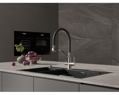 Смеситель для кухни Cersanit Vivo 68217 Хром Черный