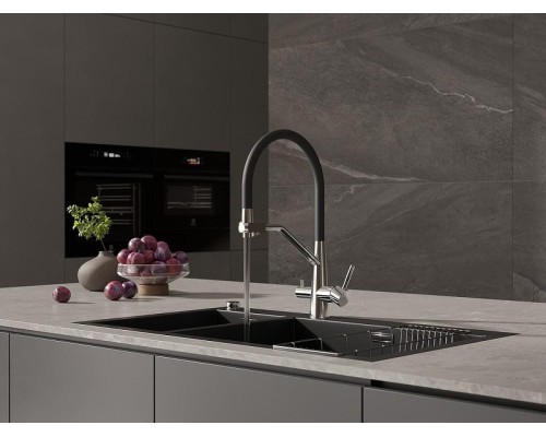 Смеситель для кухни Cersanit Vivo 68217 Хром Черный