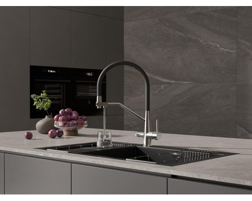 Смеситель для кухни Cersanit Vivo 68217 Хром Черный