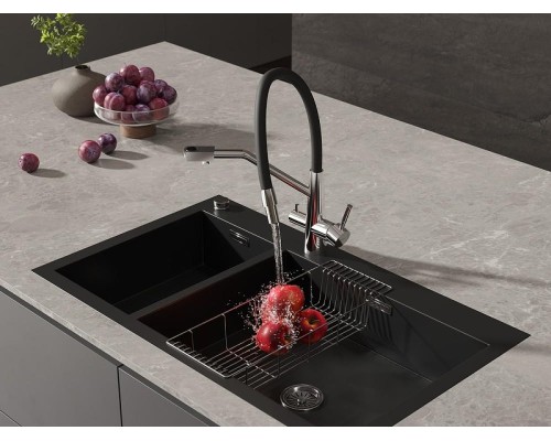 Смеситель для кухни Cersanit Vivo 68217 Хром Черный