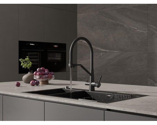 Смеситель для кухни Cersanit Vivo 68218 Черный матовый