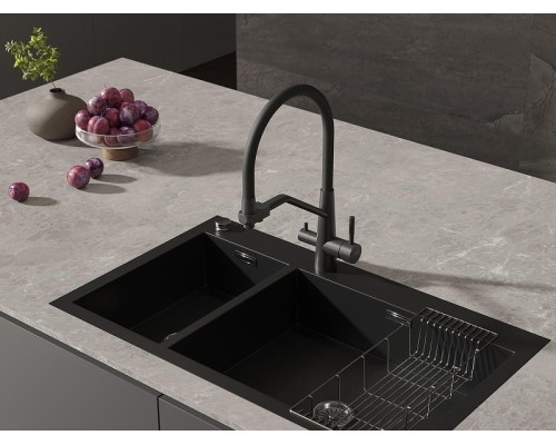 Смеситель для кухни Cersanit Vivo 68218 Черный матовый