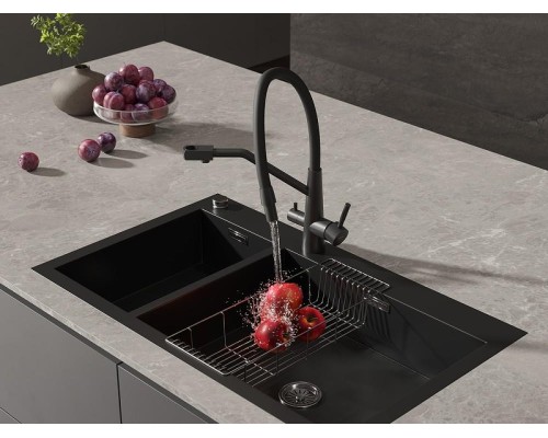 Смеситель для кухни Cersanit Vivo 68218 Черный матовый