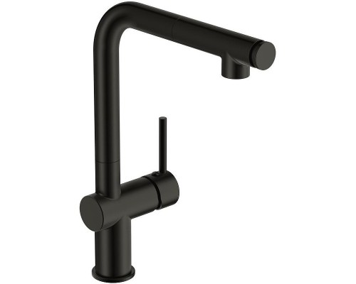 Смеситель для кухни Cersanit Flavis 68237 Черный матовый