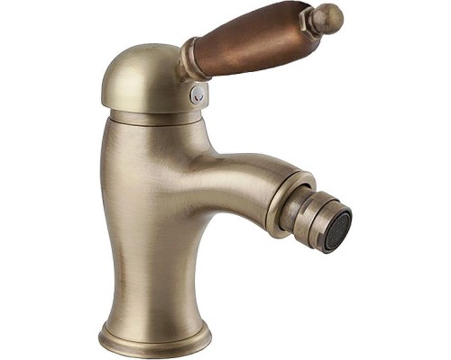 Смеситель для биде Cezares Elite BSM1 ручка металл Бронза/орех