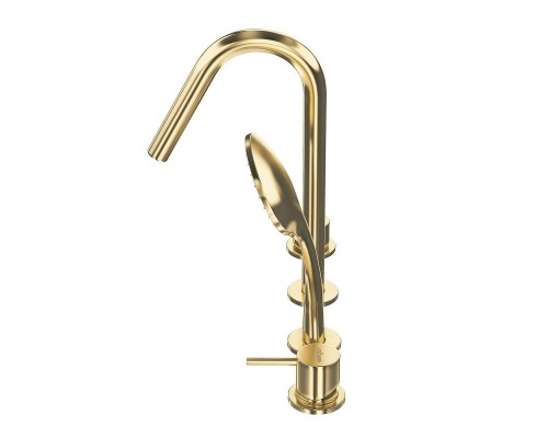 Смеситель на борт ванны Cezares Leaf LEAF-BVDM4-L-SR цвет Sunrise