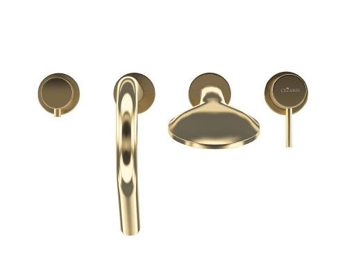 Смеситель на борт ванны Cezares Leaf LEAF-BVDM4-L-SR цвет Sunrise