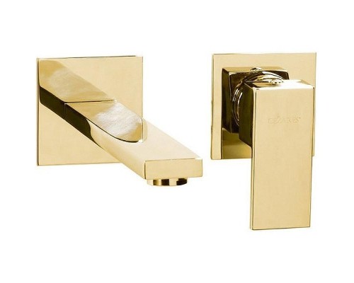 Смеситель для раковины Cezares UNIKA-BLI2-03/24 Золото 24 карат