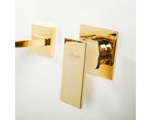 Смеситель для раковины Cezares UNIKA-BLI2-03/24 Золото 24 карат