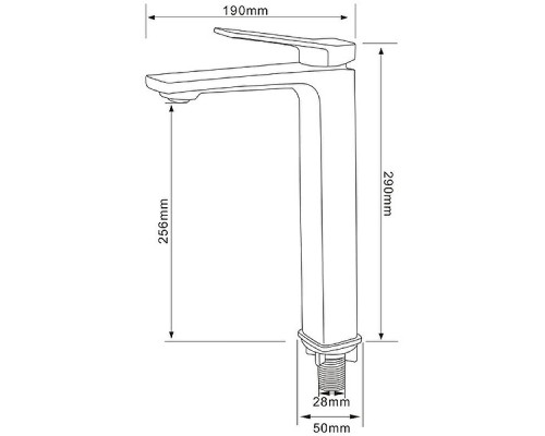Смеситель для раковины Comforty FC071B-CKBT 00-00006501 Белый