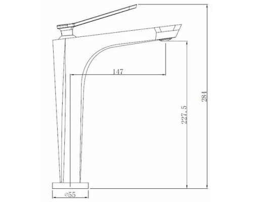 Смеситель для раковины Comforty FC088B-CCT 00-00015282 Хром