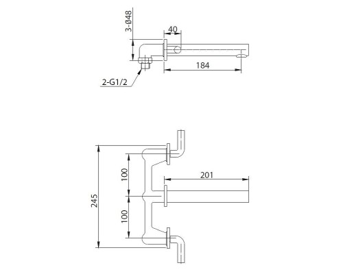 Cмеситель для раковины Creavit Azure AZ1400 цвет Хром