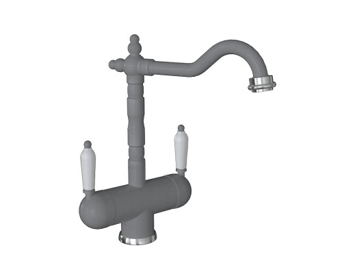 Смеситель для кухни Florentina Ария 333.21H.2113.307 цвет Серый шелк