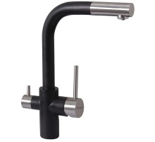 Смеситель для кухни Florentina Кристалл 333.32H.2123.501C цвет Нуар Классик