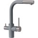 Смеситель для кухни Florentina Кристалл 333.32H.2123.307 цвет Серый шелк