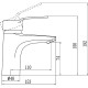 Смеситель для раковины Fmark FM1063 цвет Хром