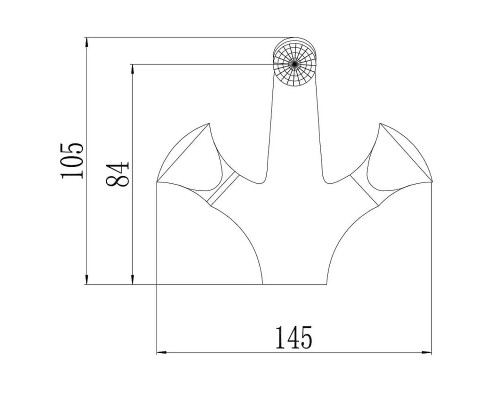 Смеситель для биде Fmark FM1238 цвет Хром