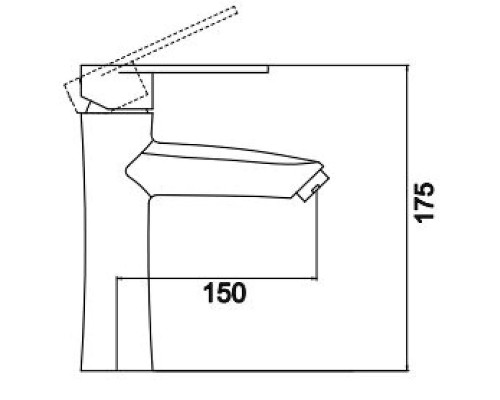 Смеситель для раковины Fmark FS16629 цвет Сатин