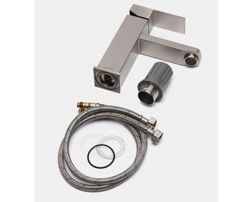 Смеситель для раковины Fmark FS8101 цвет Сатин