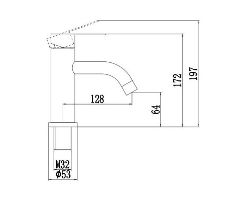 Смеситель для раковины Fmark FS8201H цвет Черный