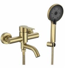 Смеситель для ванны Fmark FS8206C цвет Золото матовое