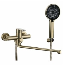 Смеситель для ванны Fmark FS8225C универсальный цвет Золото матовое