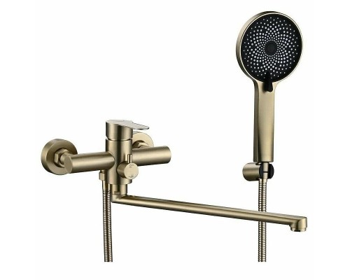 Смеситель для ванны Fmark FS8225C универсальный цвет Золото матовое