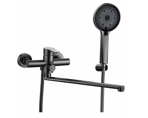 Смеситель для ванны Fmark FS8225Q универсальный цвет Графит