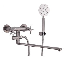 Смеситель для ванны Fmark FS8424 универсальный цвет Сатин