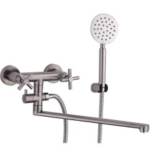 Смеситель для ванны Fmark FS8424 универсальный цвет Сатин