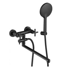 Смеситель для ванны Fmark FS8424H универсальный цвет Черный