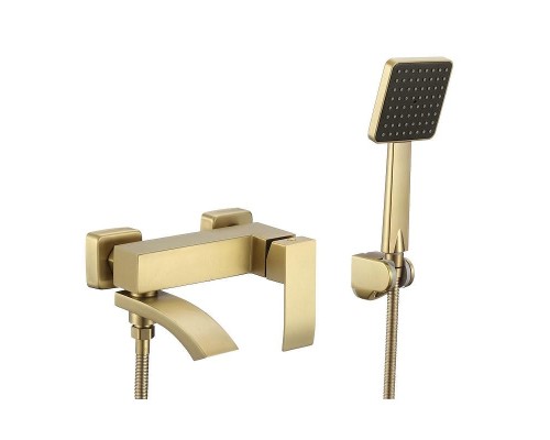 Смеситель для ванны Fmark FS8624-1C цвет Золото матовое