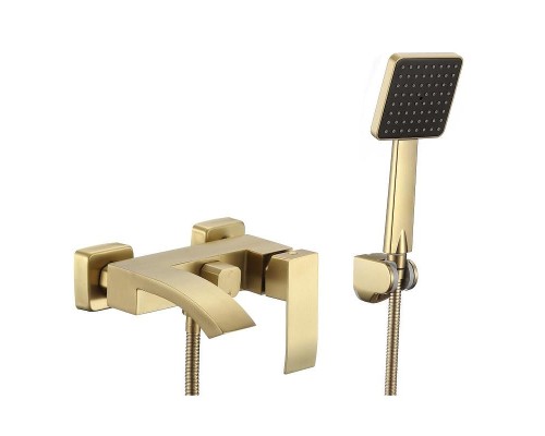 Смеситель для ванны Fmark FS8624C цвет Золото матовое