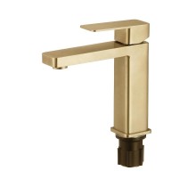 Смеситель для раковины Fmark FS8701C цвет Золото матовое