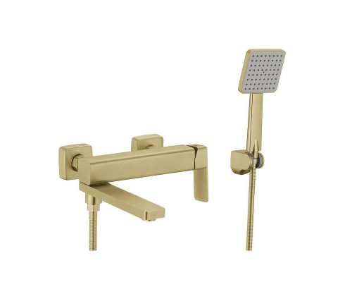 Смеситель для ванны Fmark FS8724-22C цвет Золото матовое