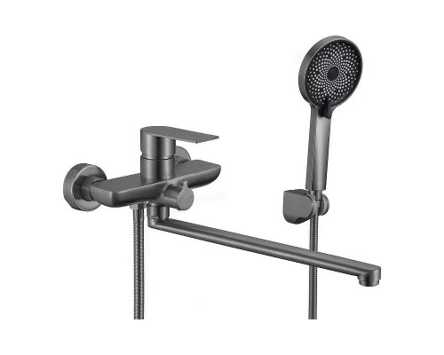 Смеситель для ванны Fmark FS8824Q универсальный цвет Графит