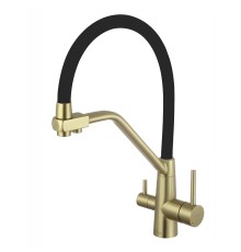 Смеситель для кухни Fmark FS0662-C01 цвет Бронза Черный