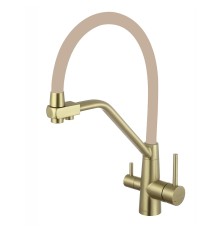 Смеситель для кухни Fmark FS0662-C12 цвет Бронза Бежевый