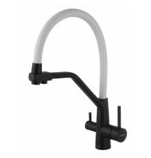 Смеситель для кухни Fmark FS0662-H02 цвет Черный Белый