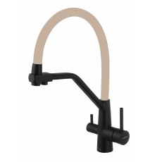Смеситель для кухни Fmark FS0662-H12 цвет Черный Бежевый