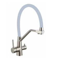 Смеситель для кухни Fmark FS0662-L04 цвет Сатин Серый