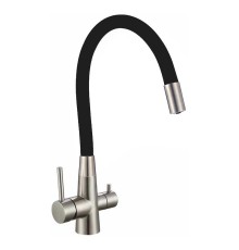 Смеситель для кухни Fmark FS1062-L01 цвет Сатин Черный