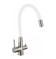 Смеситель для кухни Fmark FS1062-L02 цвет Сатин Белый