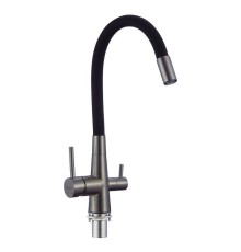 Смеситель для кухни Fmark FS1062-Q01 цвет Графит Черный